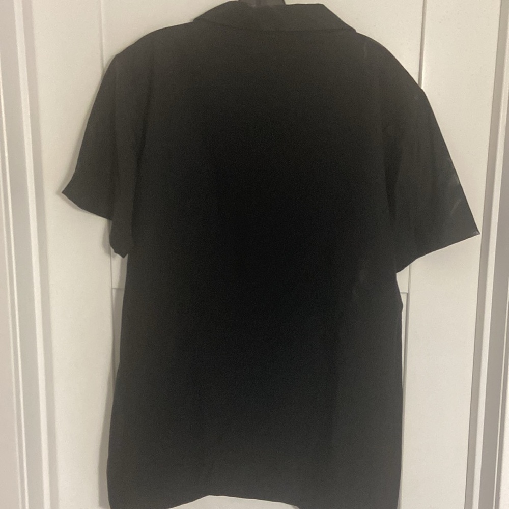 NEW Men's Black and Tan Rockabilly Bowling Shirt SZ MED - Picture 5 of 5